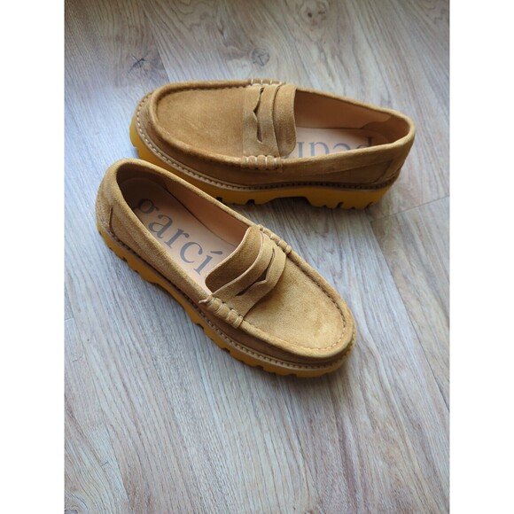 Pedro Garcia Sebas Lug Sole Penny Loafer Womens 6.5 EU 36.5 Chunky $650